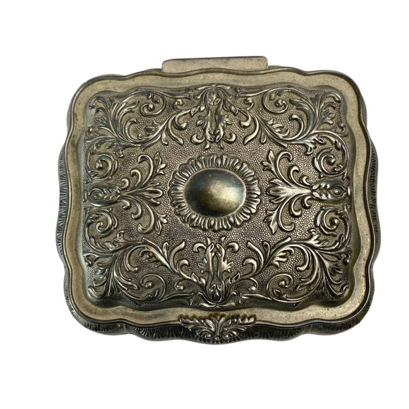 Silver Plated Jewelry Box Without Red Velvet Lining by Godinger - Picture 2 of 7
